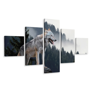Obrázok 5-dielny vlk les v Fog Nature 250x150