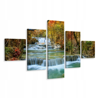 Obrázok 5 Čiastočná vodopádová lesná krajina 3d 250x150