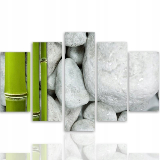 Triptych Image Stones bambus pre spálňu 250x120
