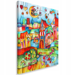 Fairytale Painting Town 80x120