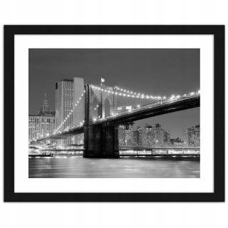 Obrázok v rámci Brooklyn Bridge Panorama 100x70 Rám