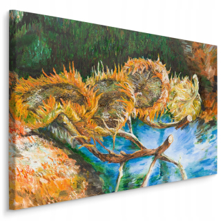 Obrázok štyri slnečnice ako maľované 120x80