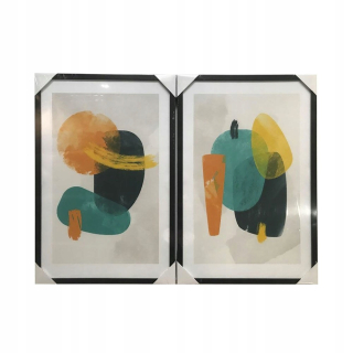 DKD Image Home Decor Abstrakt (2 ks) (40 x 3