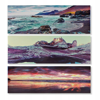 Obrázok DKD Home Decor Beach Canvas (3 ks) (90 x 2