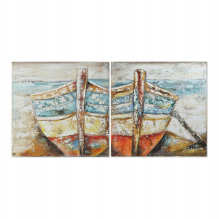 DKD Picture Home Decor Boat Barco Stredomorstvo (
