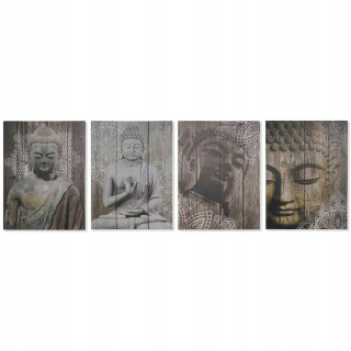 Obrázok DKD Domáce dekorácie Oriental Buddha (50 x 1,8 x