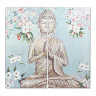 Obrázok DKD Domáce dekorácie Buddha Canvas (2 ks) (70 x 3