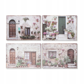 Obraz DKD Home Decor House (70 x 1,8 x 50 cm) (4 ks