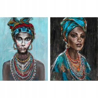 DKD Picture Home Decor Colonial Africanka (90 x 3,