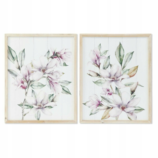 Obrázok DKD HOME DEOCOR KVETY (48 x 2 x 60 cm) (2 ks