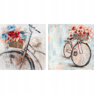 DKD Domáce dekorácie Picture Bicycle (100 x 2,4 x 100 cm) (2