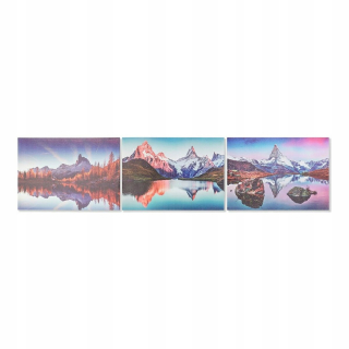 Obrázok DKD Domáce dekorácie Canvas Mountain (3 ks) (70 x 1,8