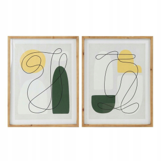 DKD Image Home Decor Abstrakt (2 ks) (55 x 2