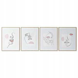 DKD Home Decor obraz S3018011 Tvár (45 x 2,5 x 60
