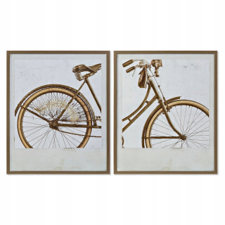 Obrázok DKD Domáce dekorácie sklenené plátno Canvas Bicycle (69 x 3 x
