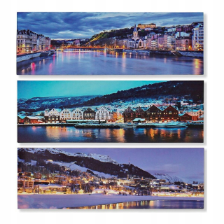 Obrázok DKD Home Decor Village Canvas (3 ks) (90 x