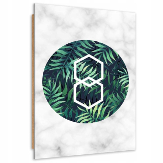 Obrázok panela Deco, Fern Leaf v Koło - mramor - 7