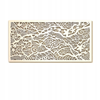 Babylonia Drevená maľba 180x90cm Openwork Panel