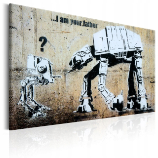 Obrázok - Som tvoj otec od Banksy - 120x80