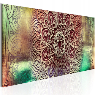 Obrázok - farebná mandala - 150x50