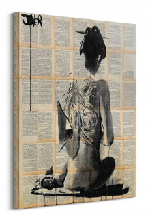 Loui Jover Girl s tetovacím obrazom 60x80 cm
