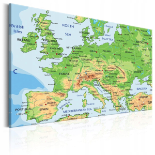 Obrázok - Mapa Európy - 120x80