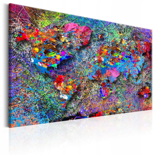 Obrázok - Mapa: Inšpirácia Pollock 120 x 80