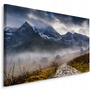 Fog Mountain Landscape Picture Natura 3d 90x60