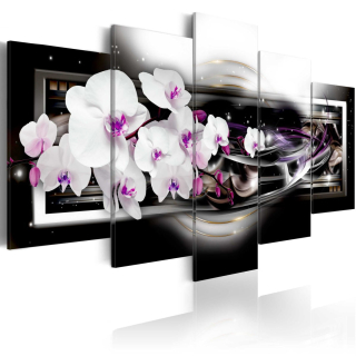 Obrázok - orchidey na čiernom pozadí 225x112.5