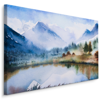 Picture Mountain Landscape ako 120x80 akvarely maľované