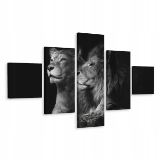 Pentálny obraz Wild Cats lev lev 3d 250x150