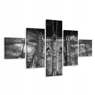 Obrázok polyptych Manhattan Bridge of Cities dekor 200x120