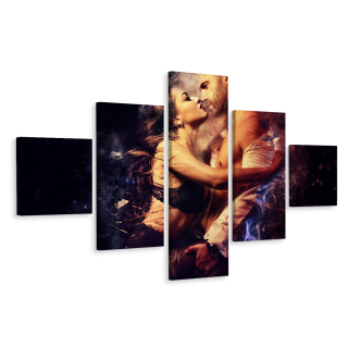 Polyptych Image Aplikácia Abstrakcia pásky 3d 250x150