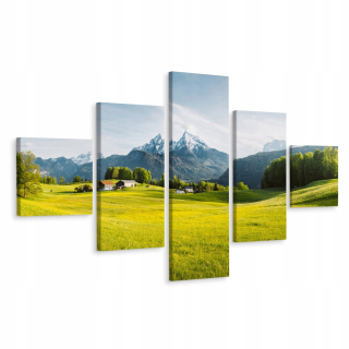 Polyptych Image Natura Heaven Alps Krajina 3d 200x120