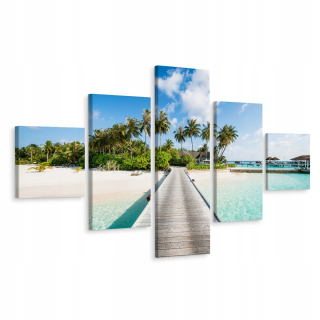 Obrázok Polyptych Ocean Beach Platforma Natura 150x90