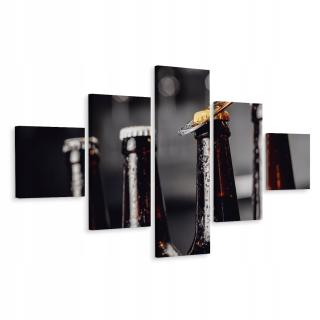 Obrázok polyptych studené tmavé pivo 3D sklo 250x150