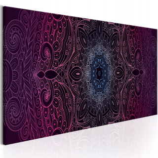 Obrázok - fialová mandala - 150x50