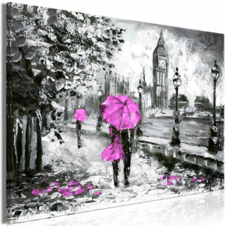 Obrázok - Walk in London Wide Pink - 120x80