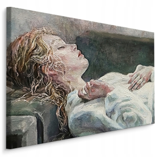 Spací obraz mladá žena plátno 120x80 cm