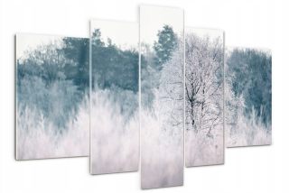 Obrázok akrylového skla Triptych Tree v zime
