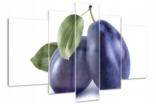 Veľký nástenný triptych sklenený obraz Slivky