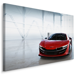 Rýchly obraz červený automobil 120x80