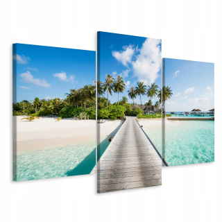 Obrázok Triptych krajina Maldiva Island Decor 180x120