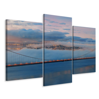 Obrázok krajiny Triptych Bridge v San Franciscu 3d 180x120
