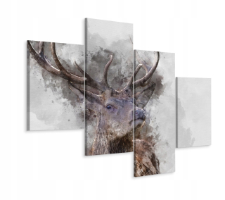 Obrázok Tetraraptyk Deer Watercolor Painting 240x150