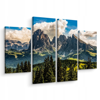 Obrázok Tetraraptym Forest Mountains Sky Krajina 3d 200x150