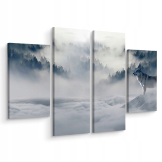 Obrázok tetraptická lesná krajina Fog Wolf 3d 160x120