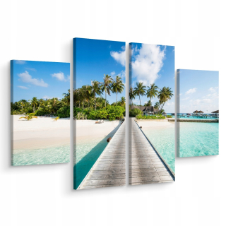 Obrázok tropického tropického krajinného ostrova 3d 160x120