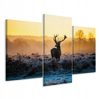 Obrázok Triptych Jeleń na Rykowisko View 3d 180x120