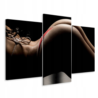 Picture Triptych Woman in Bikini erotica Act 180x120
